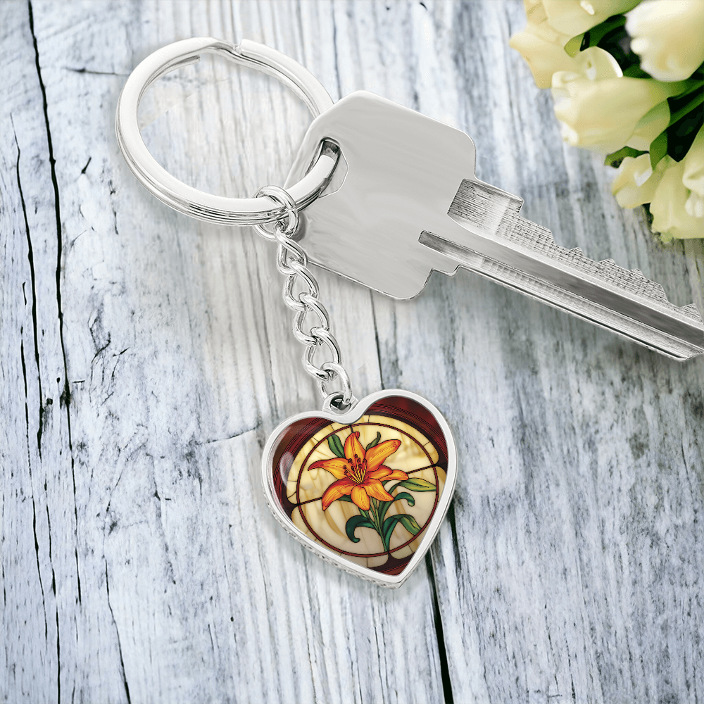Tiger Lily Keychain