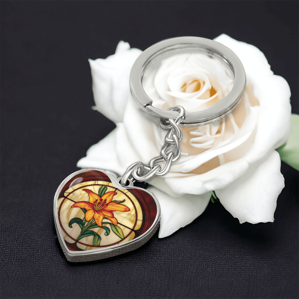 Tiger Lily Keychain