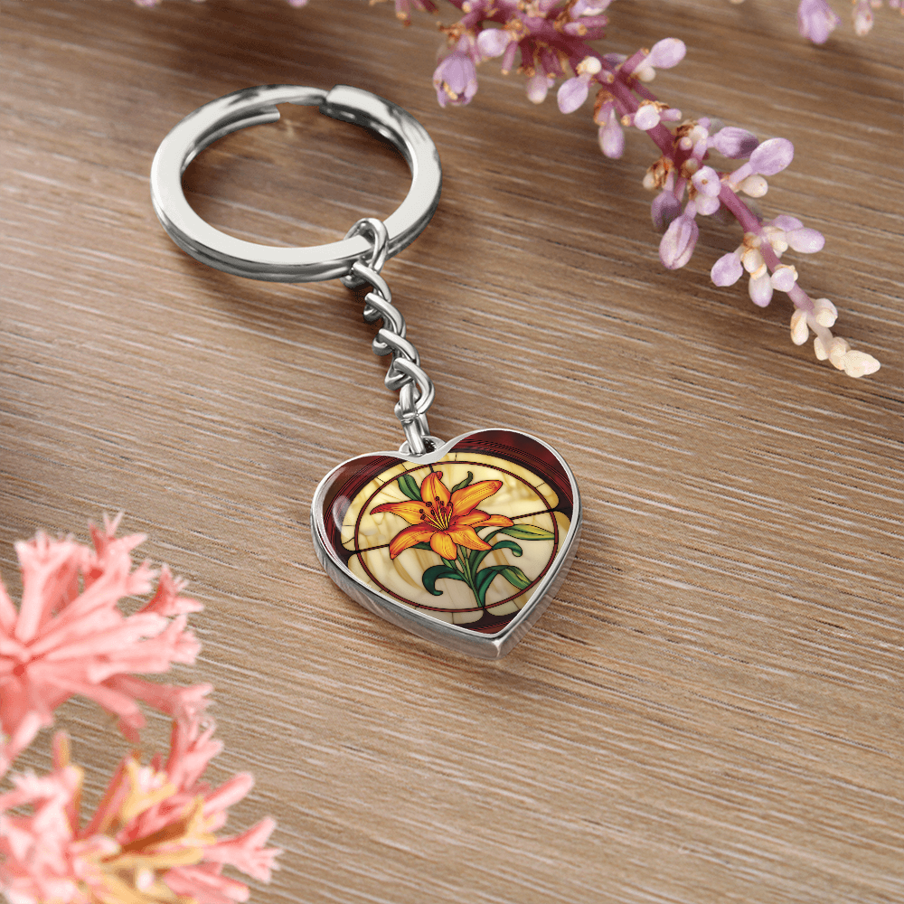 Tiger Lily Keychain