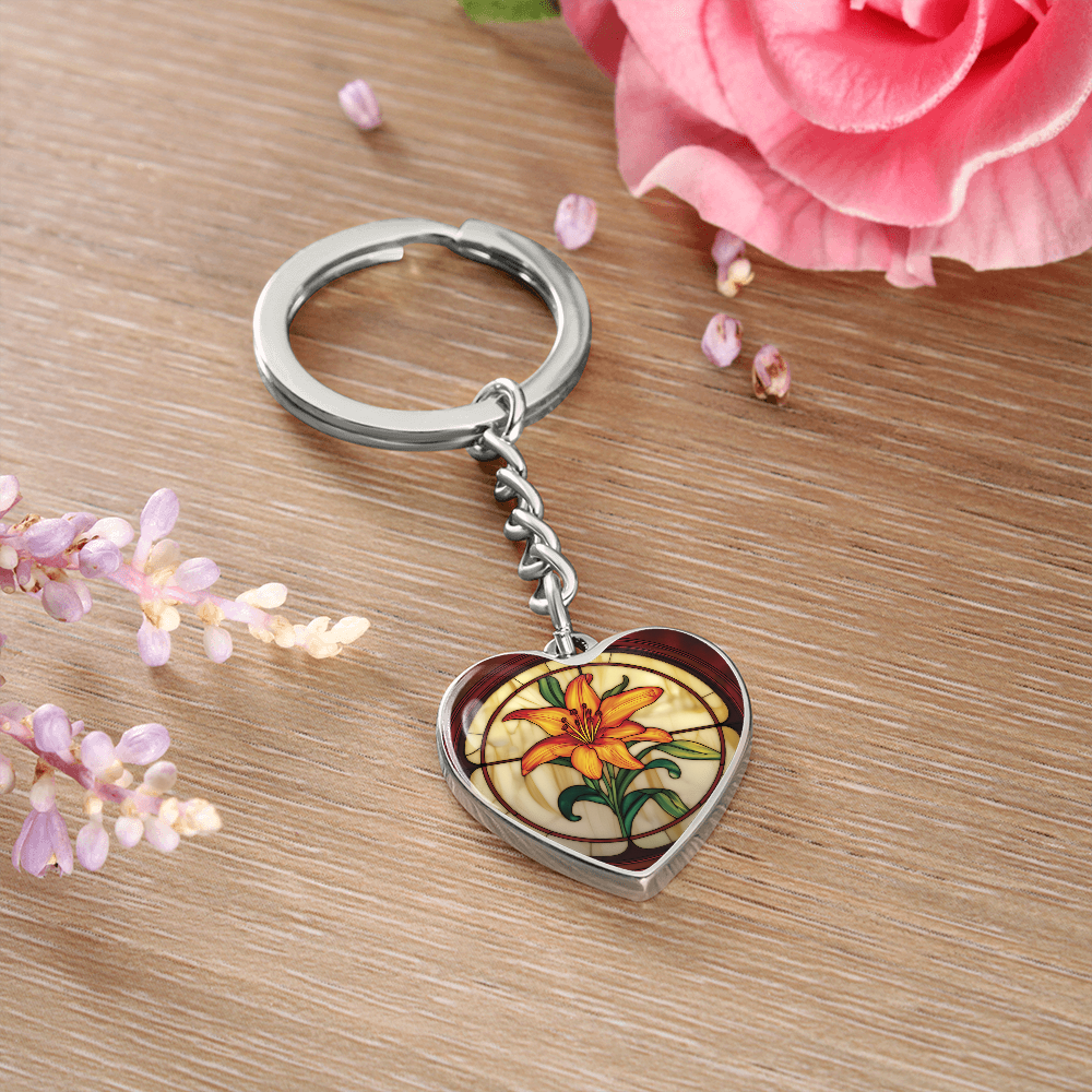 Tiger Lily Keychain