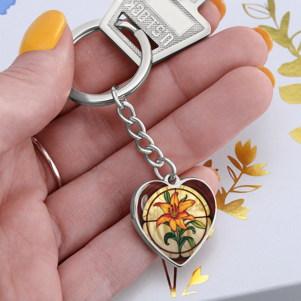 Tiger Lily Keychain
