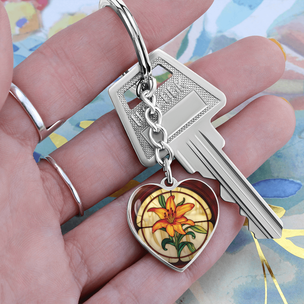 Tiger Lily Keychain