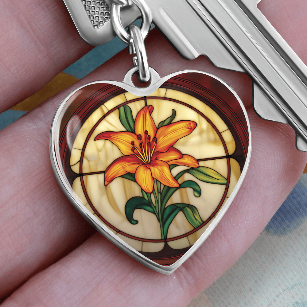 Tiger Lily Keychain
