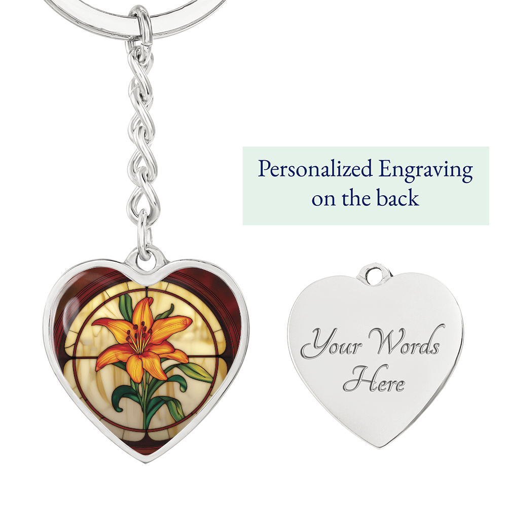 Tiger Lily Keychain