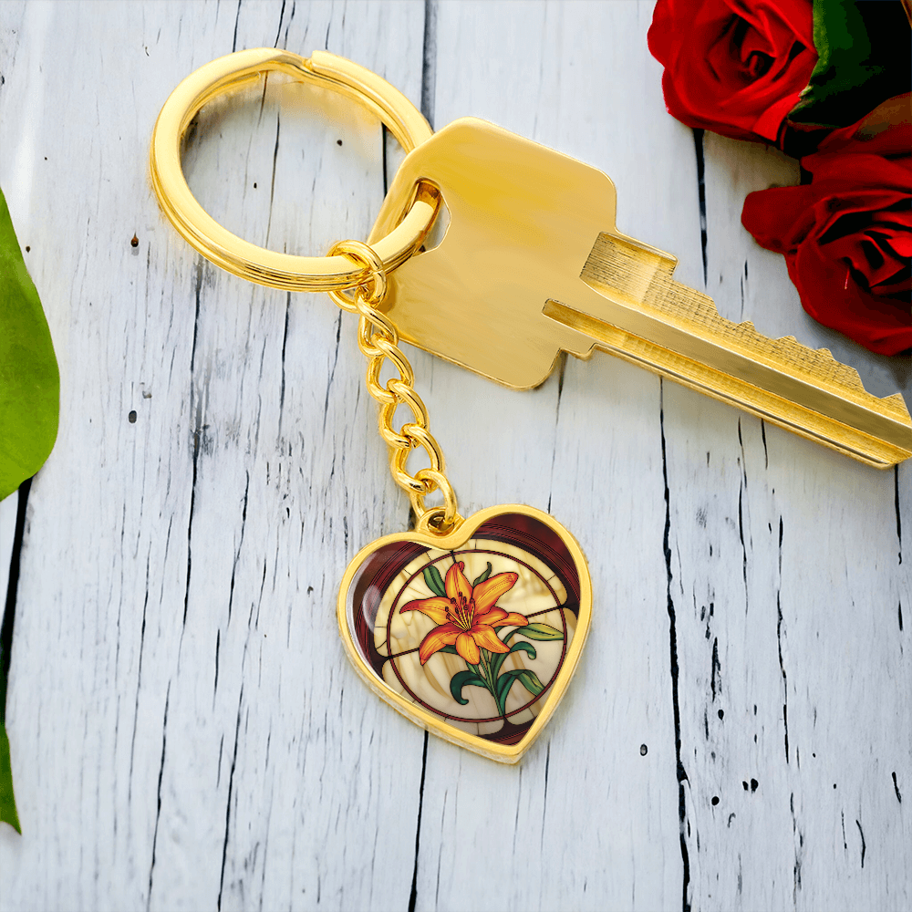 Tiger Lily Keychain