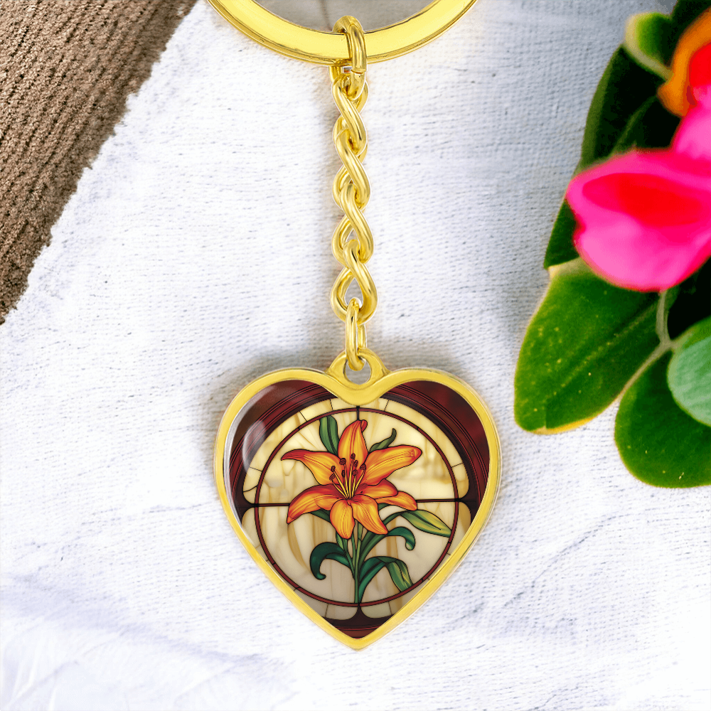 Tiger Lily Keychain