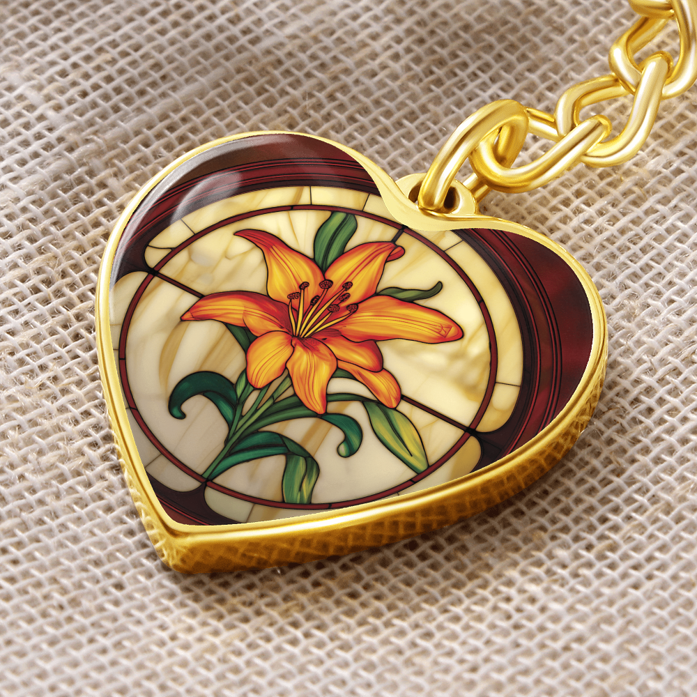 Tiger Lily Keychain