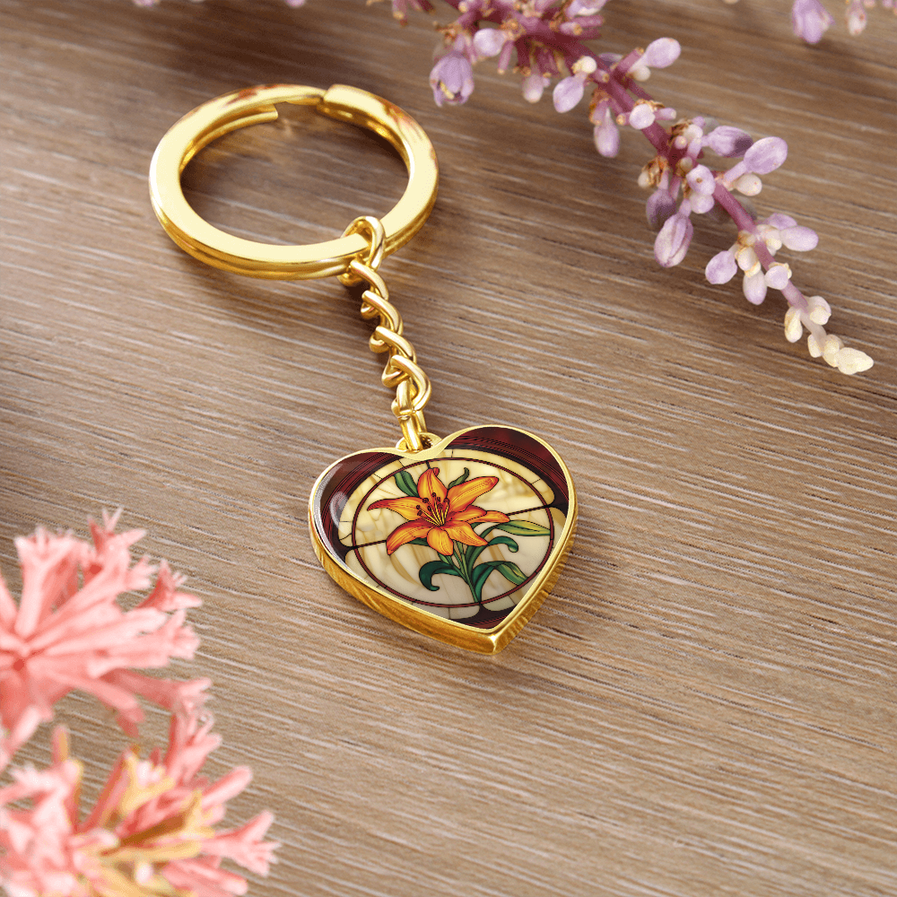 Tiger Lily Keychain