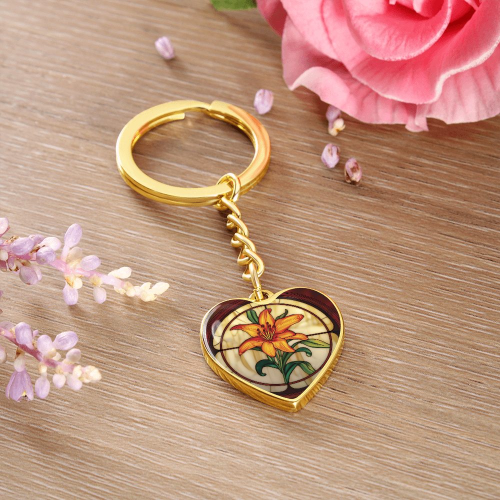 Tiger Lily Keychain