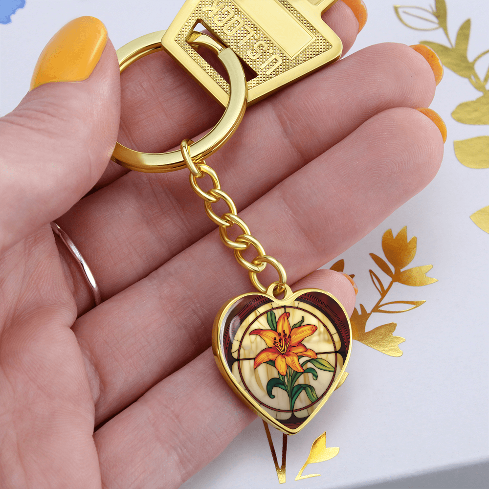 Tiger Lily Keychain