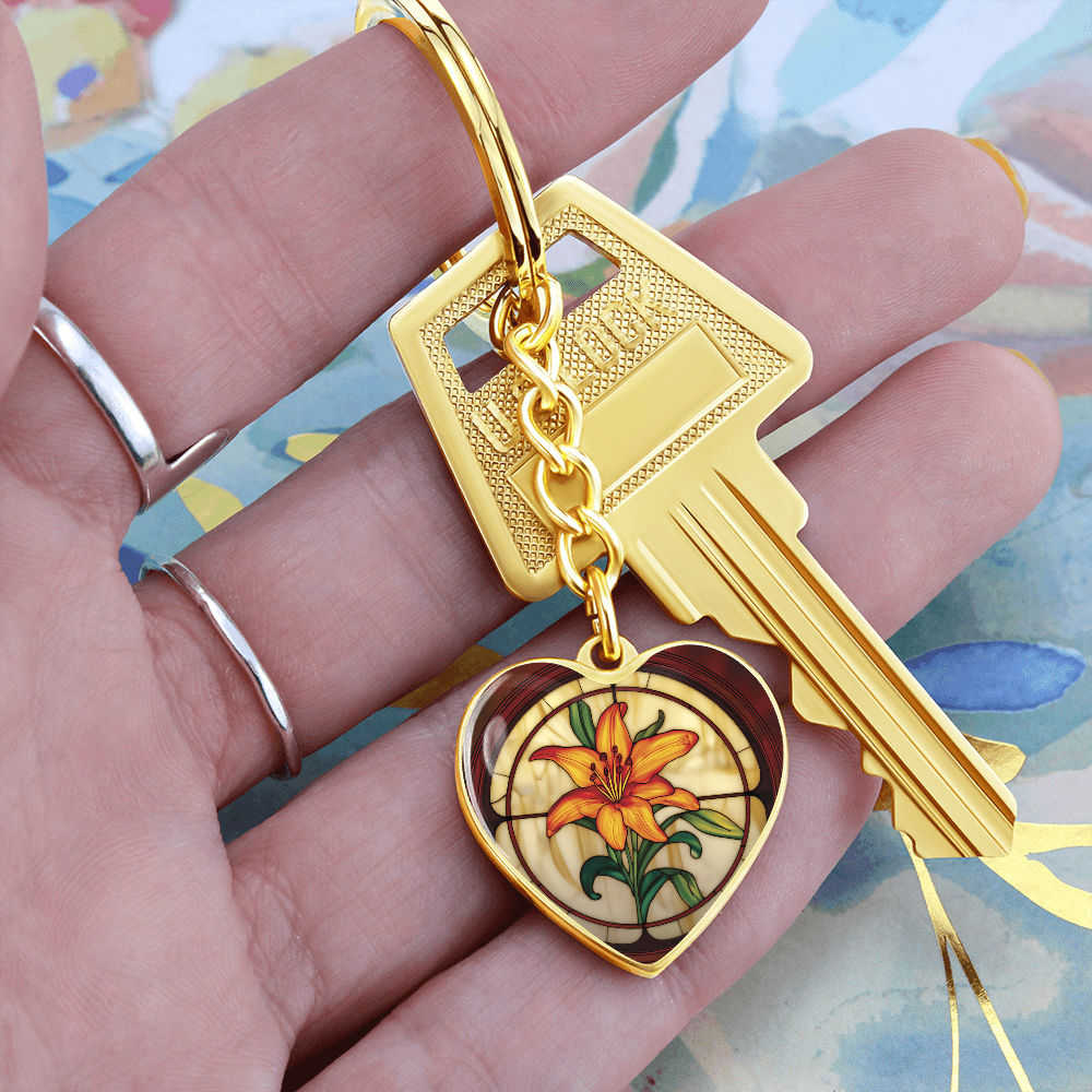 Tiger Lily Keychain
