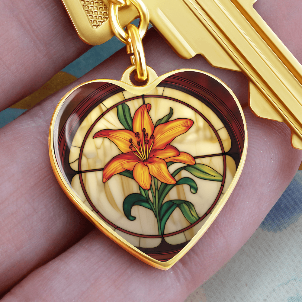 Tiger Lily Keychain
