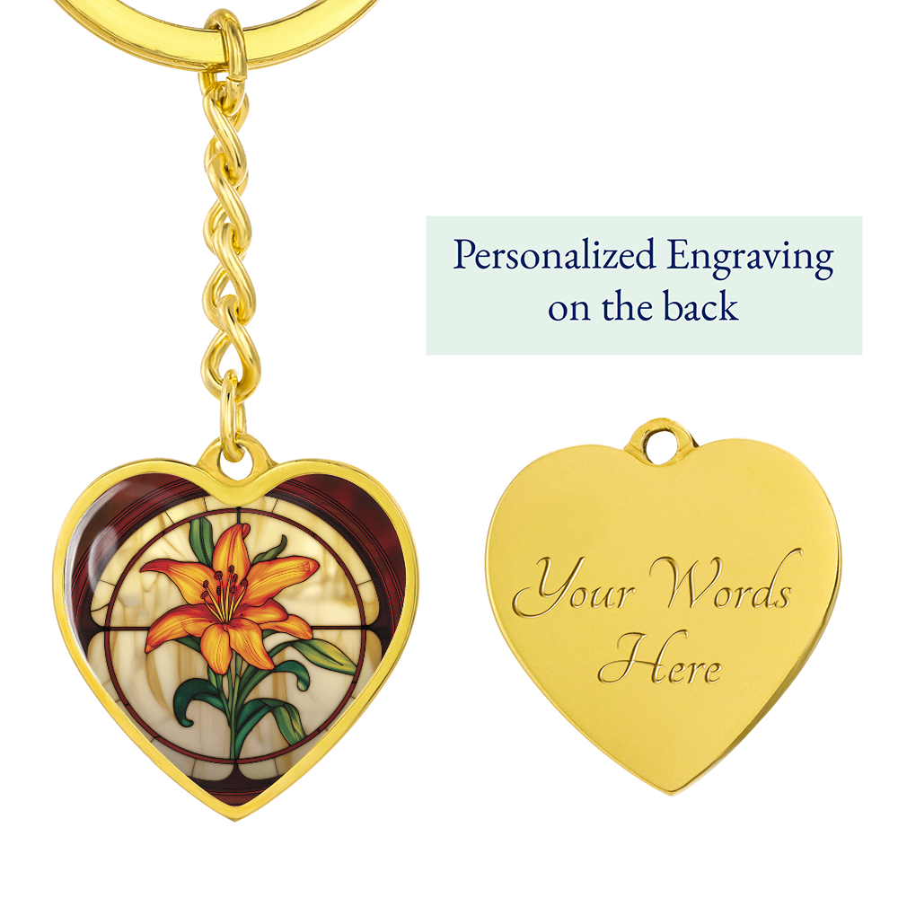 Tiger Lily Keychain