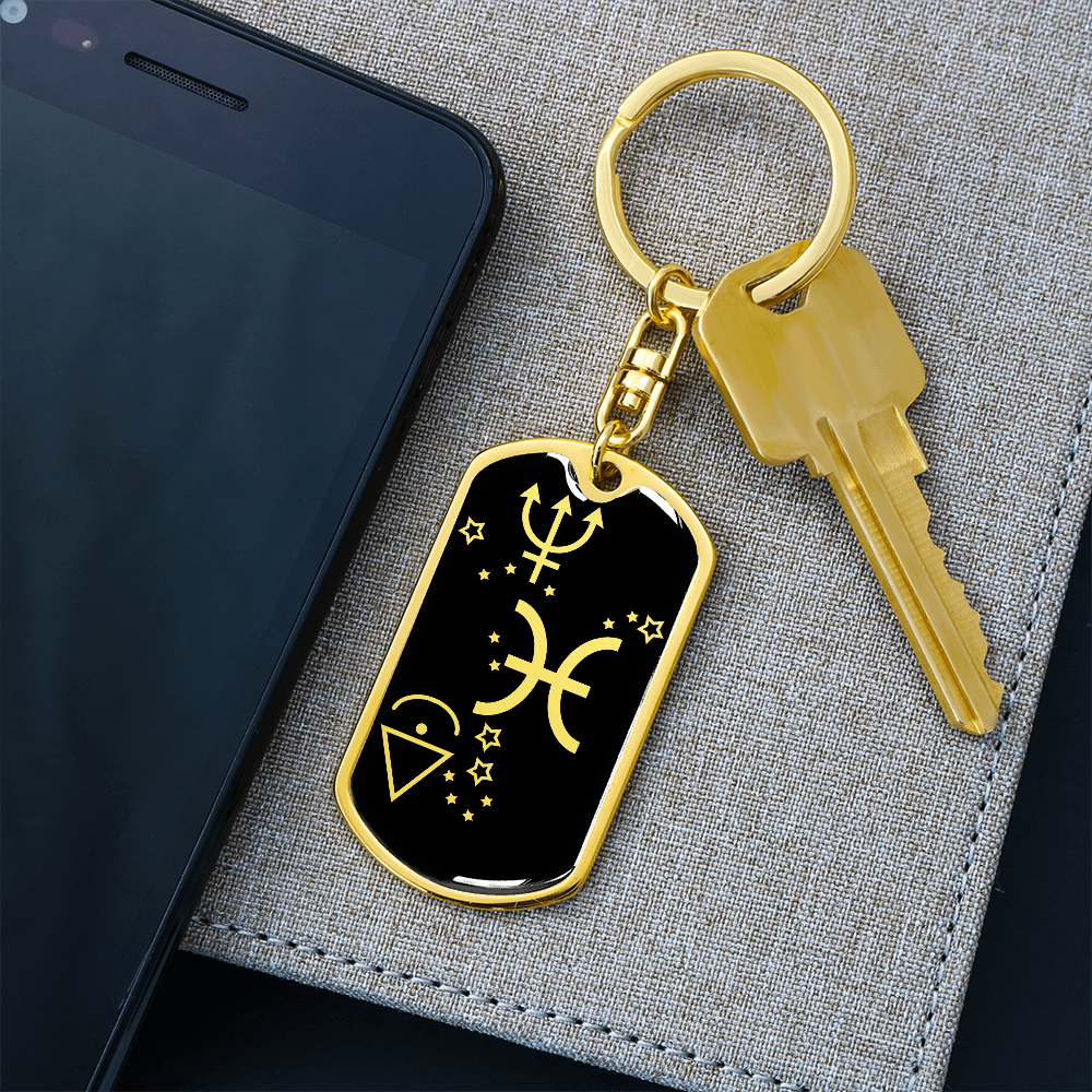 Pisces Zodiac Keychain