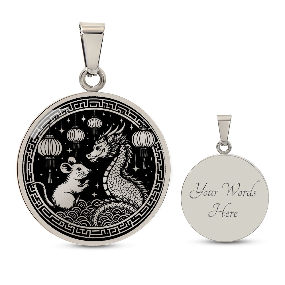 Year of The Rat and Dragon Necklace 2