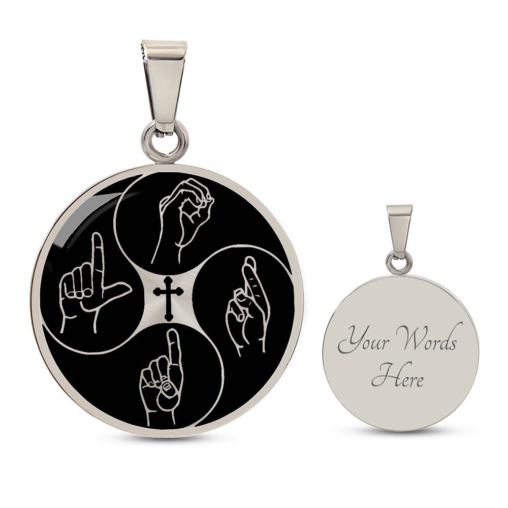 Christian Cross LORD Necklace