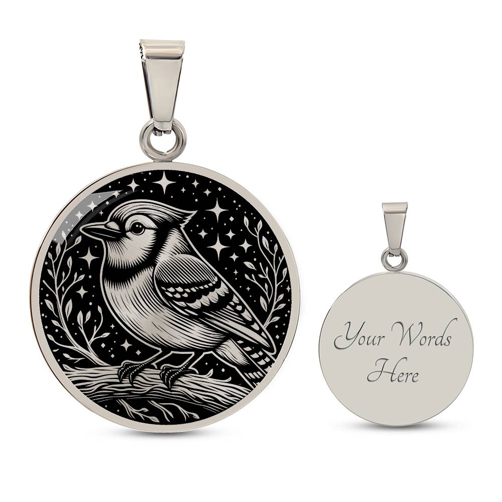 Blue Jay Necklace