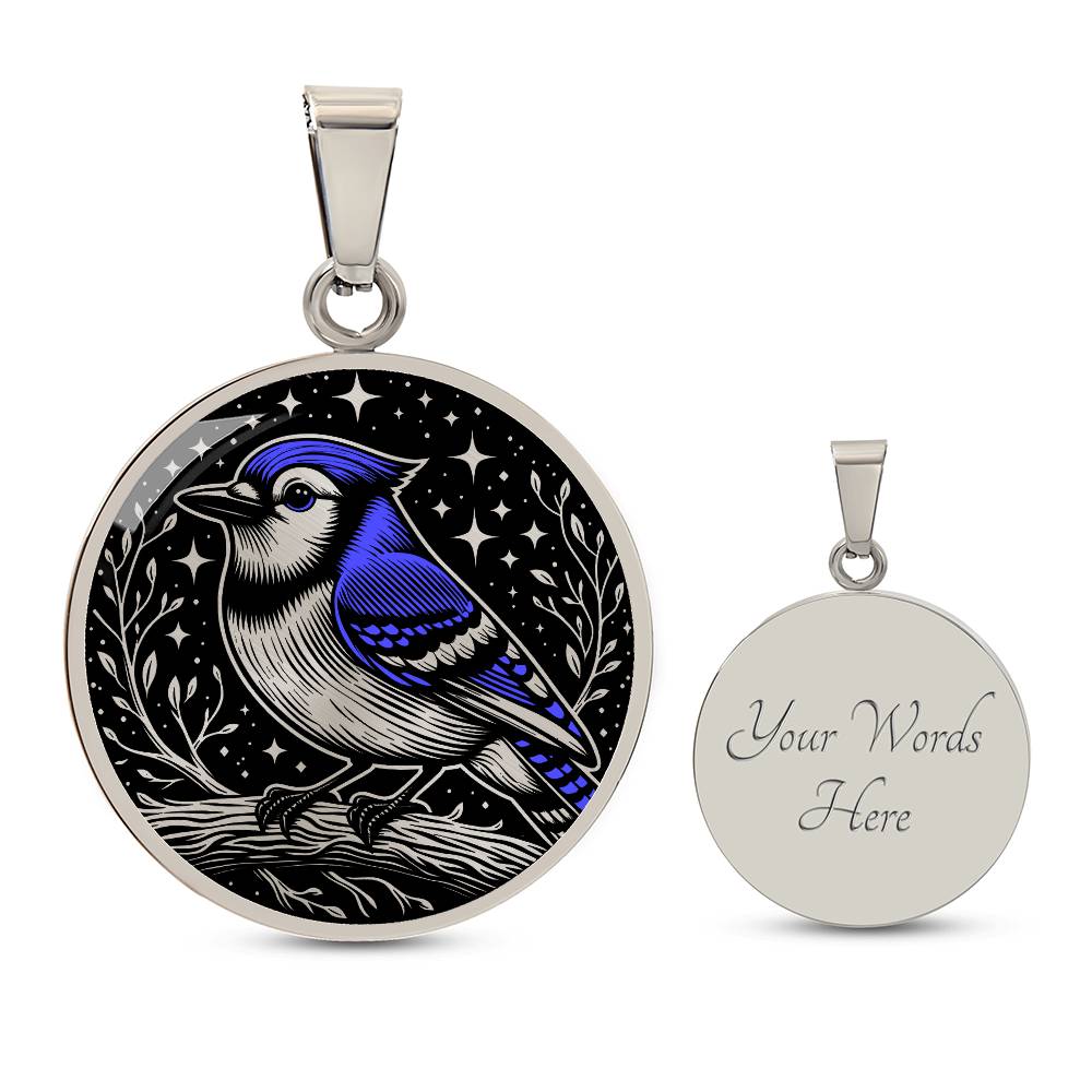 Blue Jay Necklace