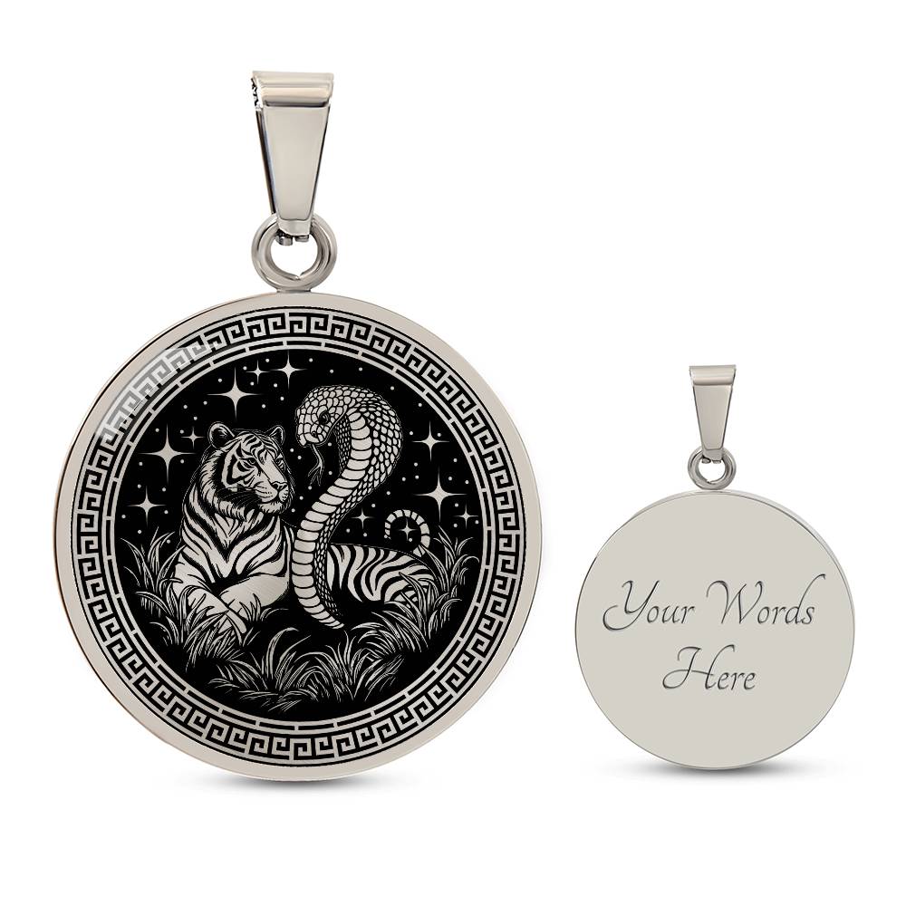 Year of The Snake & Tiger Necklace
