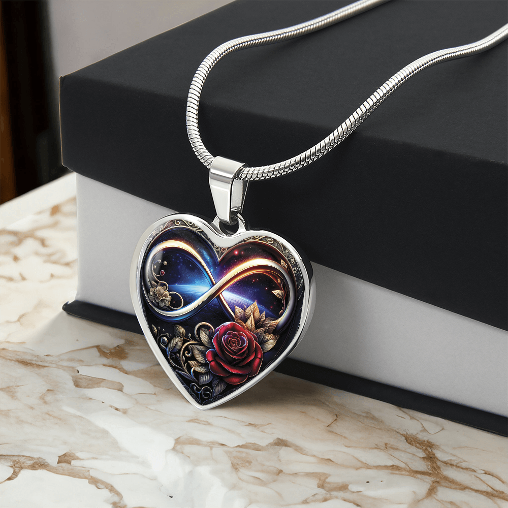 Infinity Rose Necklace