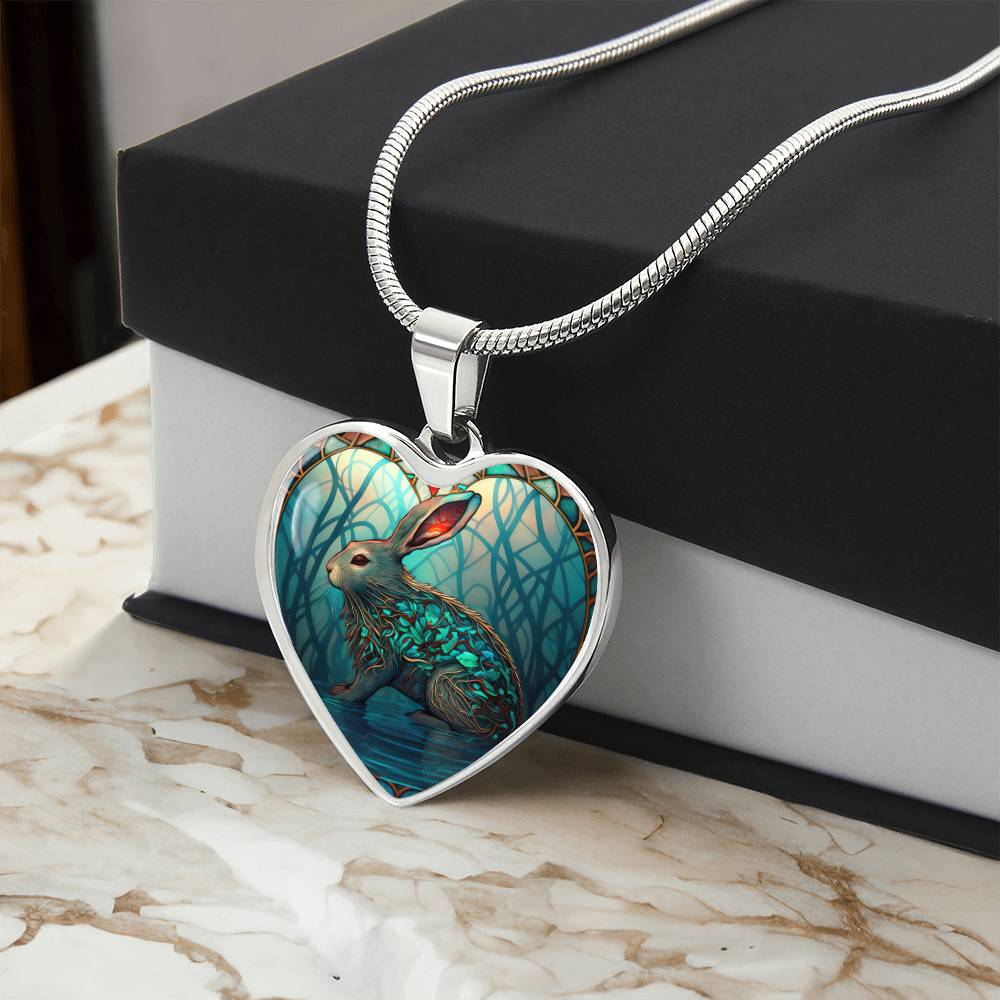 Rabbit Necklace with soft box