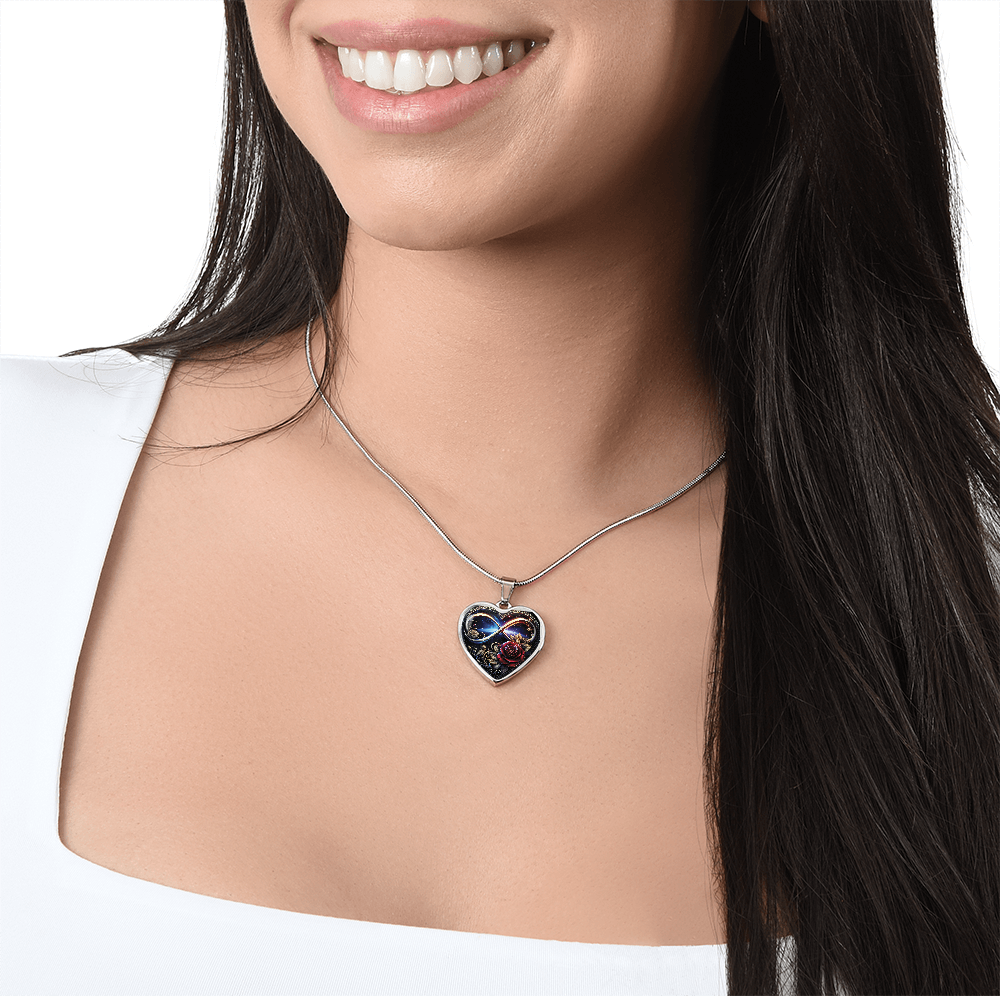 Infinity Rose Necklace