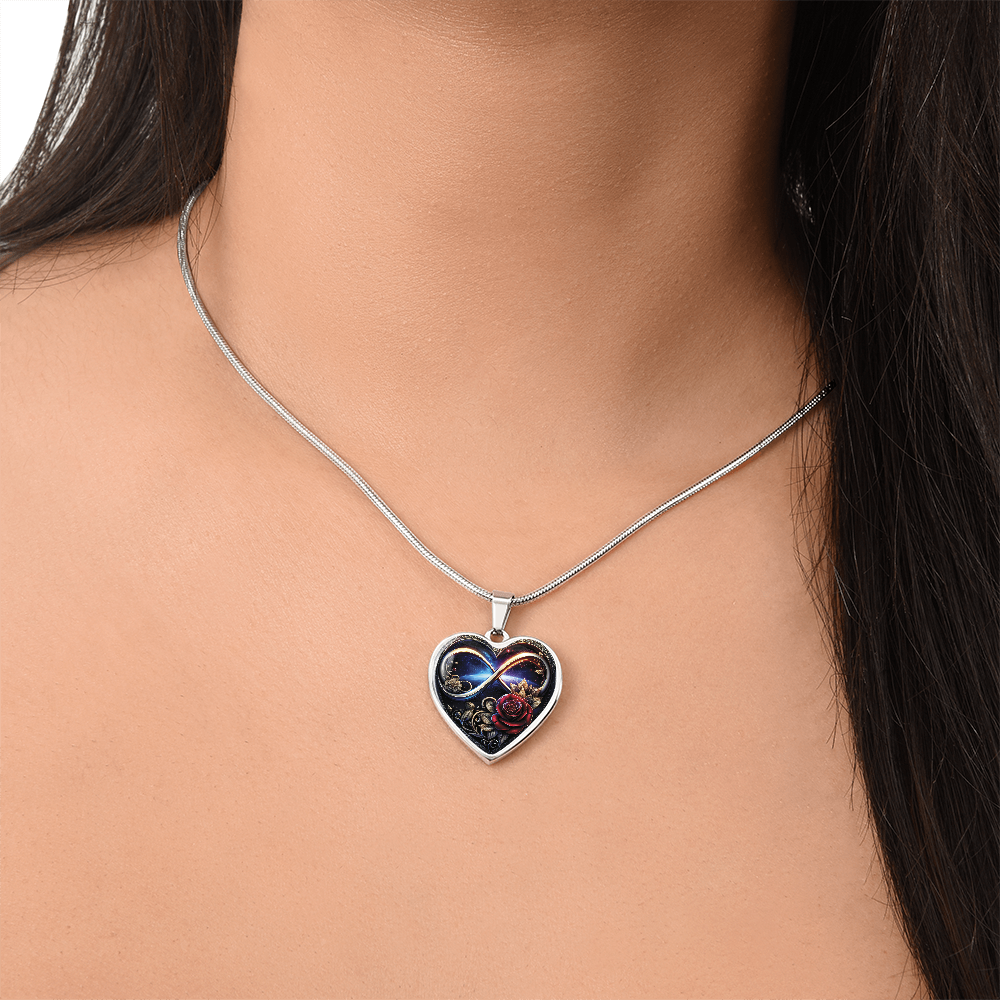 Infinity Rose Necklace