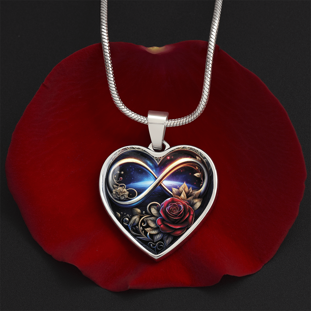 Infinity Rose Necklace
