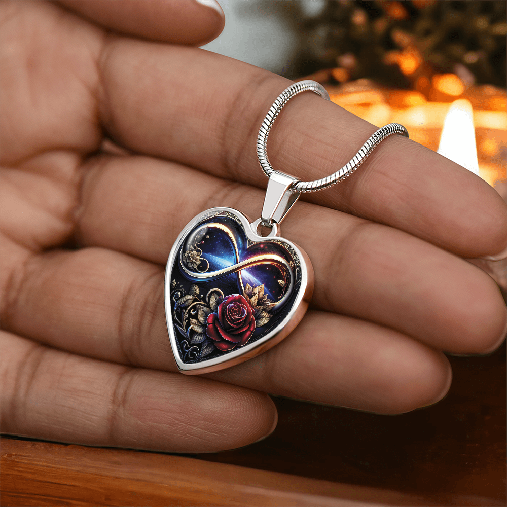 Infinity Rose Necklace