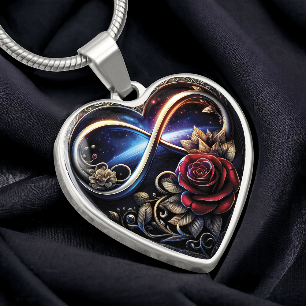 Infinity Rose Necklace