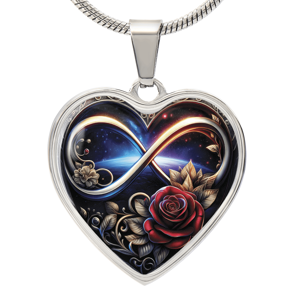 Infinity Rose Necklace