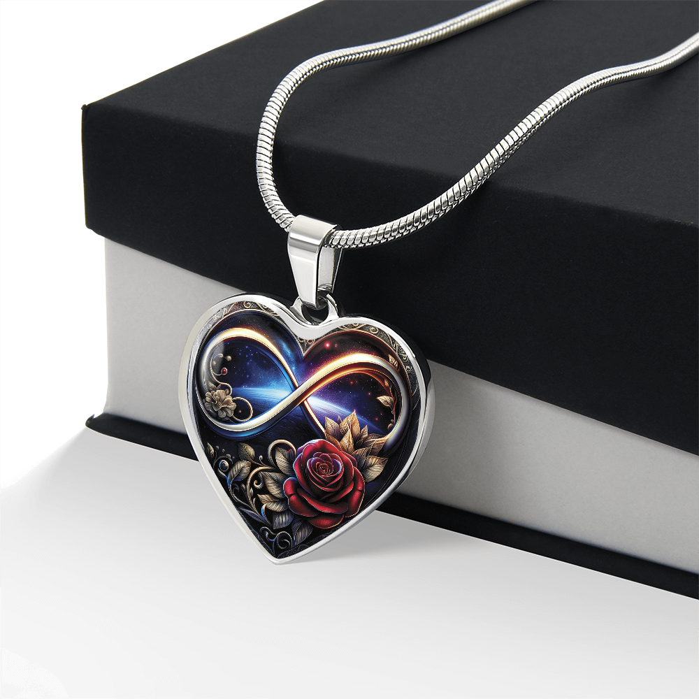 Infinity Rose Necklace