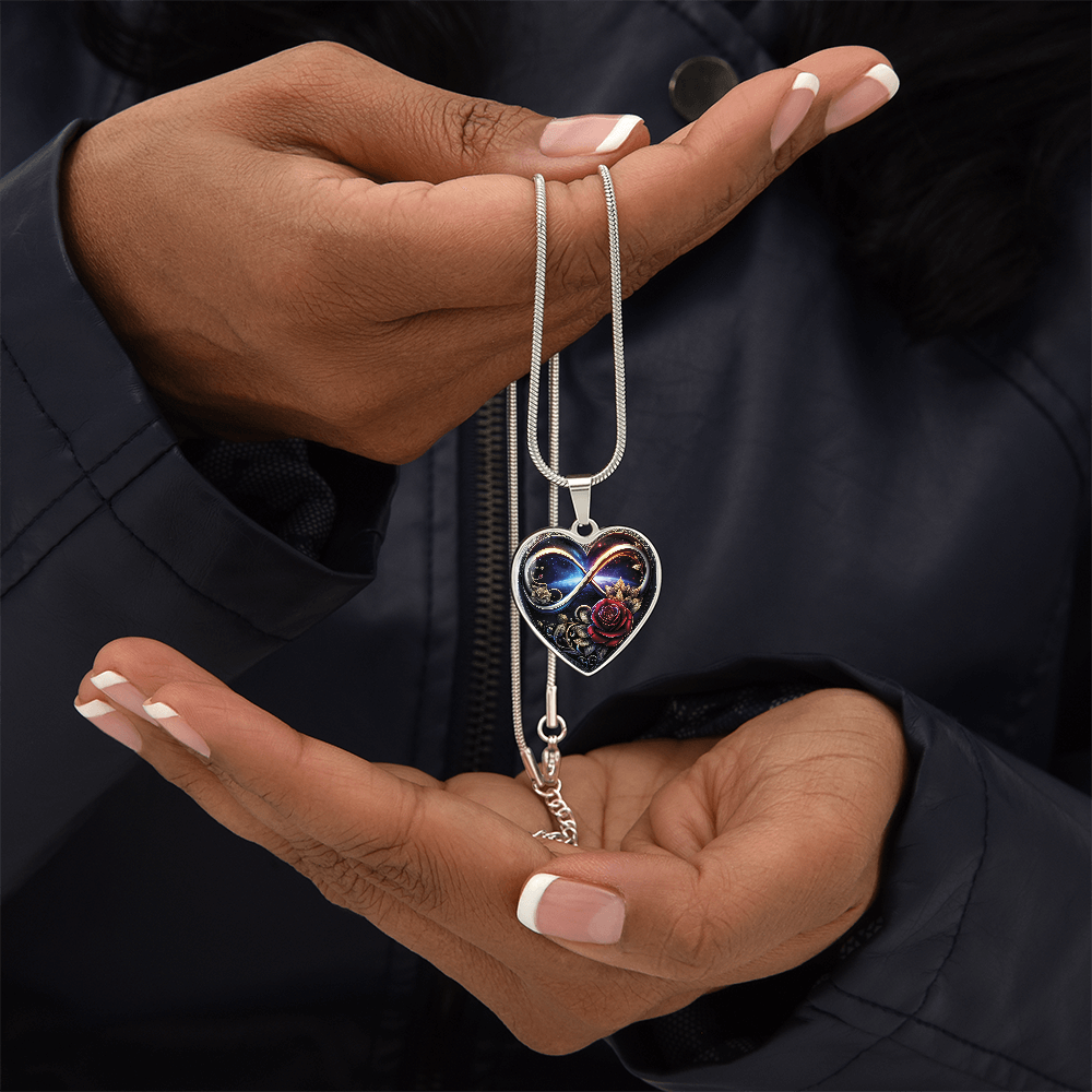 Infinity Rose Necklace