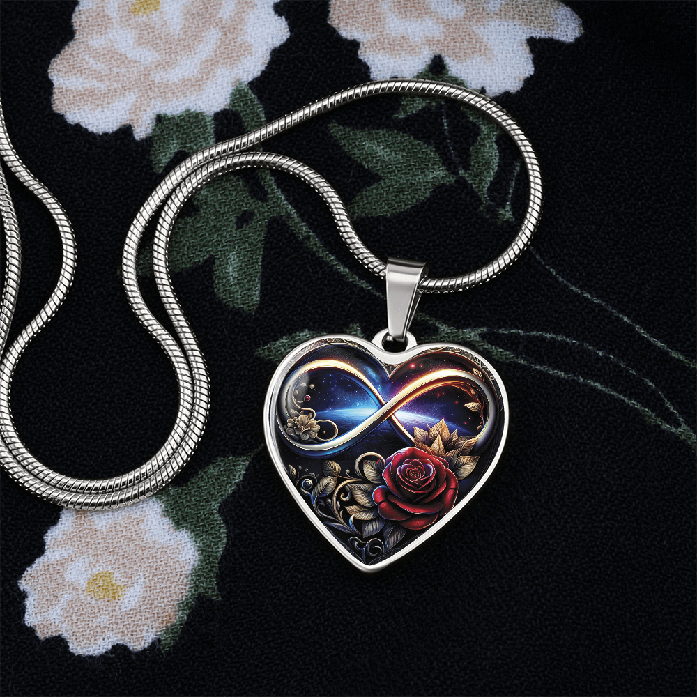 Infinity Rose Necklace