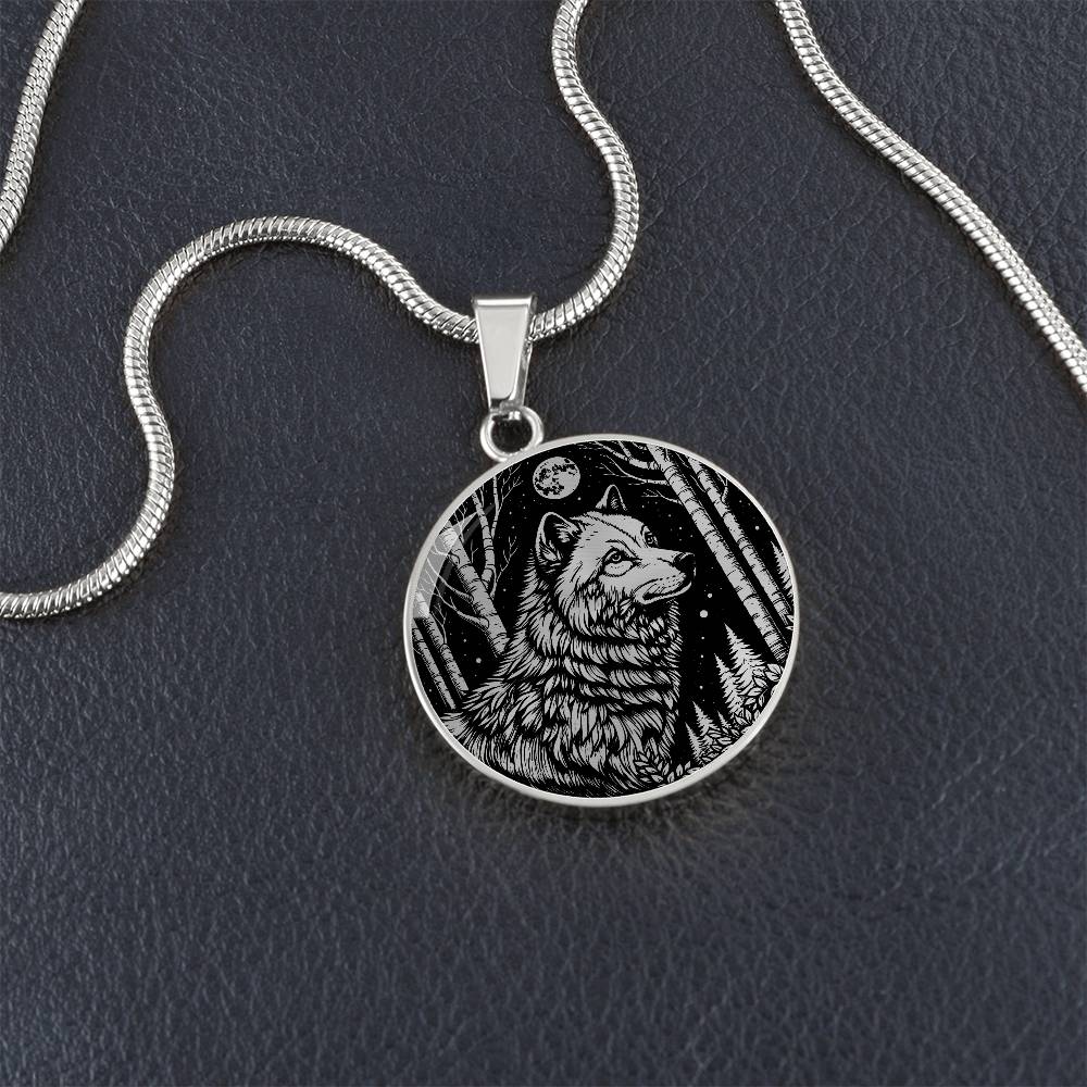 Silver Wolf Necklace - Wolf Pendant Gold - Spirit Animal Jewelry For Her or Him - Lunar New Year of the Dog Necklace - Wolf Charm Necklace