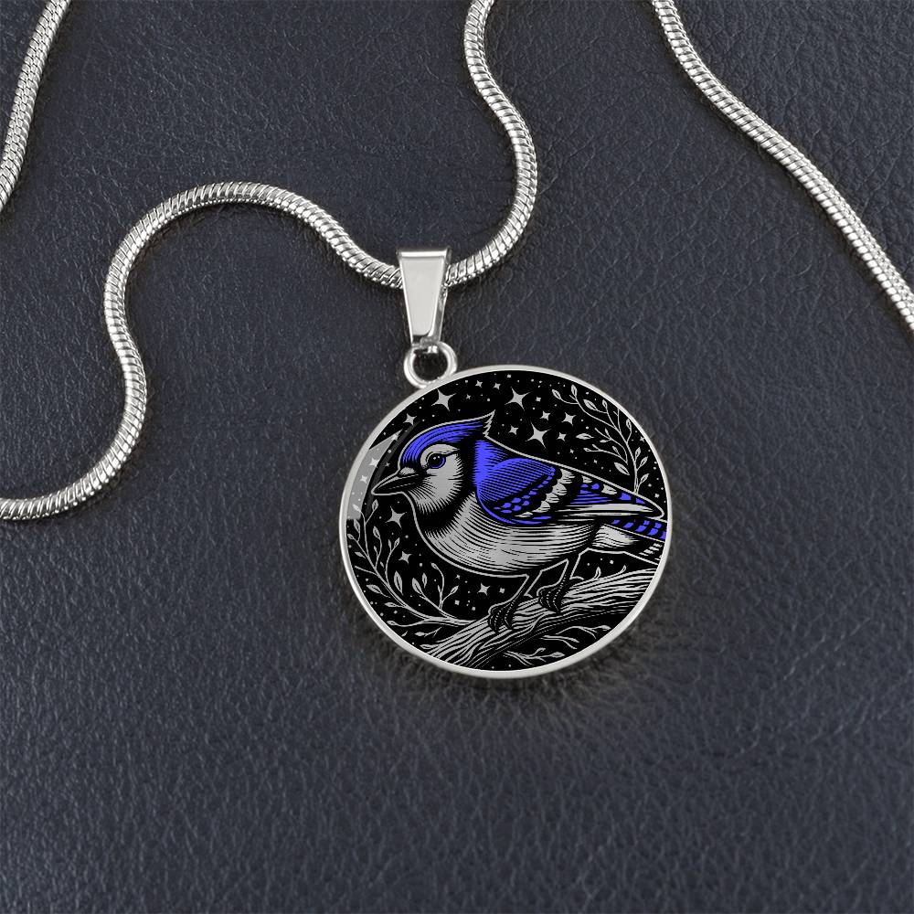 Blue Jay Necklace