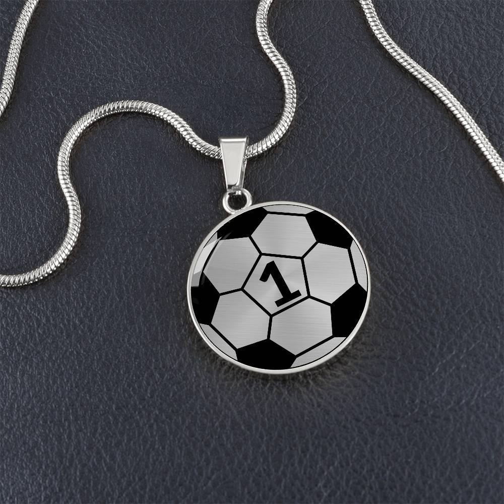 Soccer Necklace Gold - Silver Soccer Ball Pendant - Football Necklace For Mom or Dad - Soccer Jewelry For Girl & Boy - Soccer Charm Necklace