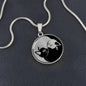 Cat Yin Yang Necklace - Silver Yin Yang Pendant Men & Women - Cat Jewelry Gold Charm - Ying Yang Cat Pendant - Cat Gift For Her or Him
