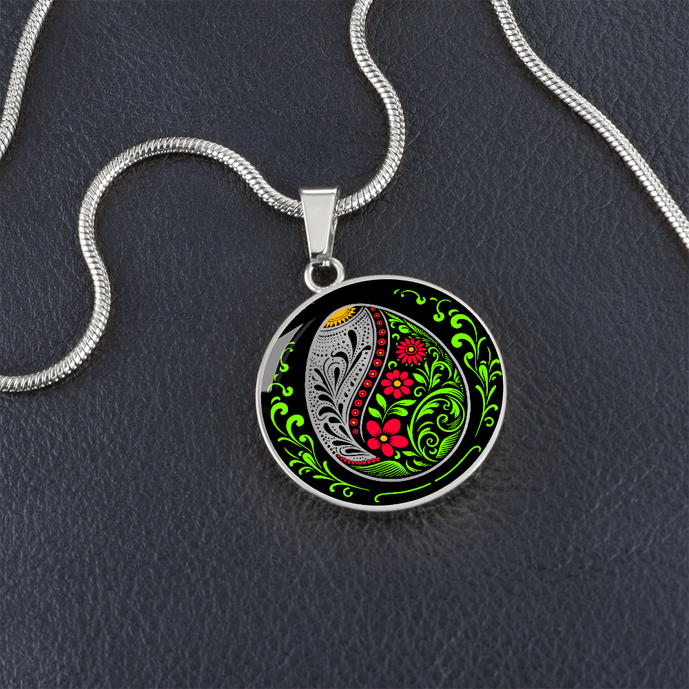 Easter Egg Necklace Red
