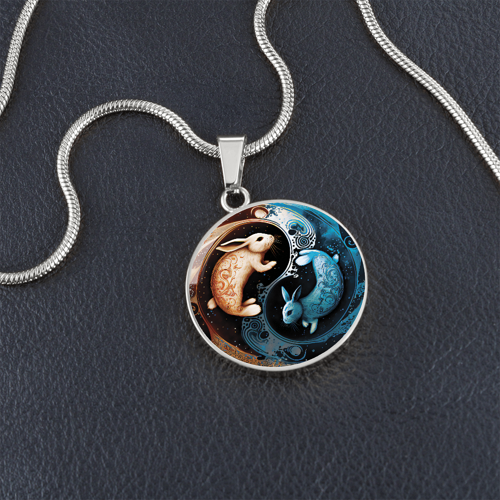 Yin Yang Rabbit Necklace