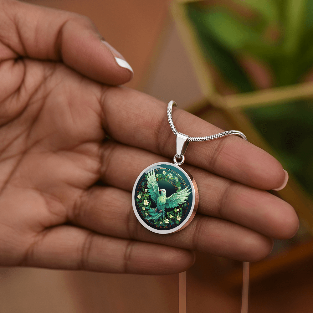 Emerald Dove Necklace