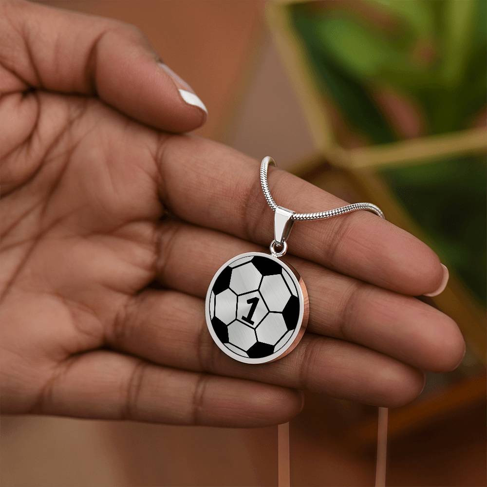 Soccer Necklace Gold - Silver Soccer Ball Pendant - Football Necklace For Mom or Dad - Soccer Jewelry For Girl & Boy - Soccer Charm Necklace