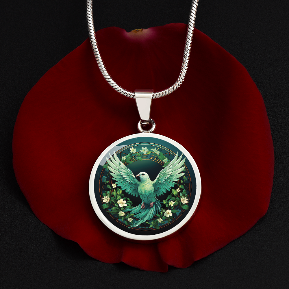 Emerald Dove Necklace
