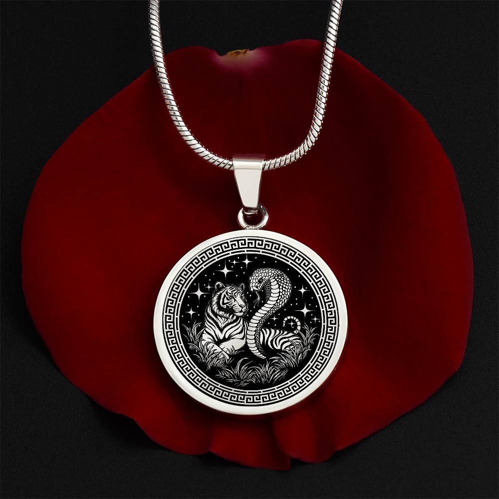 Year of The Snake & Tiger Necklace