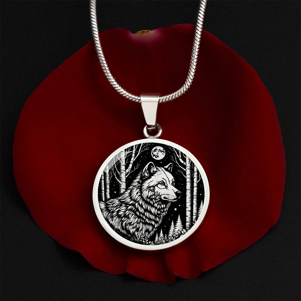 Silver Wolf Necklace - Wolf Pendant Gold - Spirit Animal Jewelry For Her or Him - Lunar New Year of the Dog Necklace - Wolf Charm Necklace