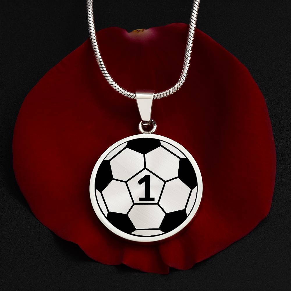 Soccer Necklace Gold - Silver Soccer Ball Pendant - Football Necklace For Mom or Dad - Soccer Jewelry For Girl & Boy - Soccer Charm Necklace