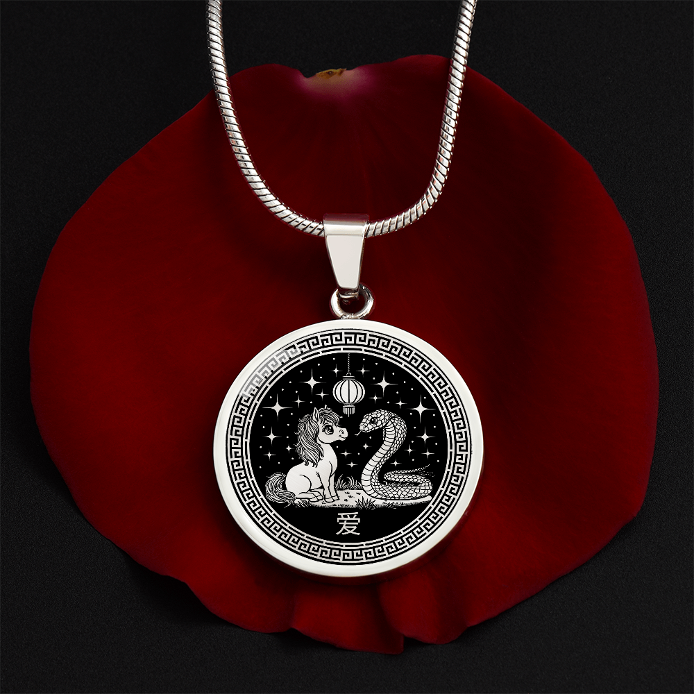 Year of the Horse Necklace Chinese Zodiac Pendant Jewelry