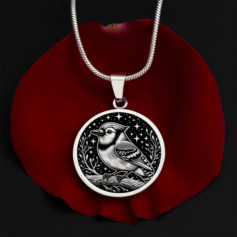 Blue Jay Necklace