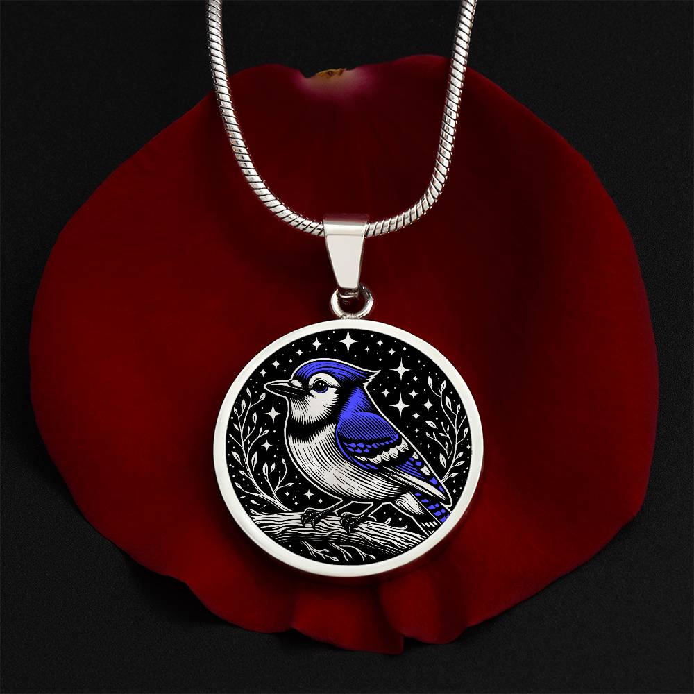 Blue Jay Necklace