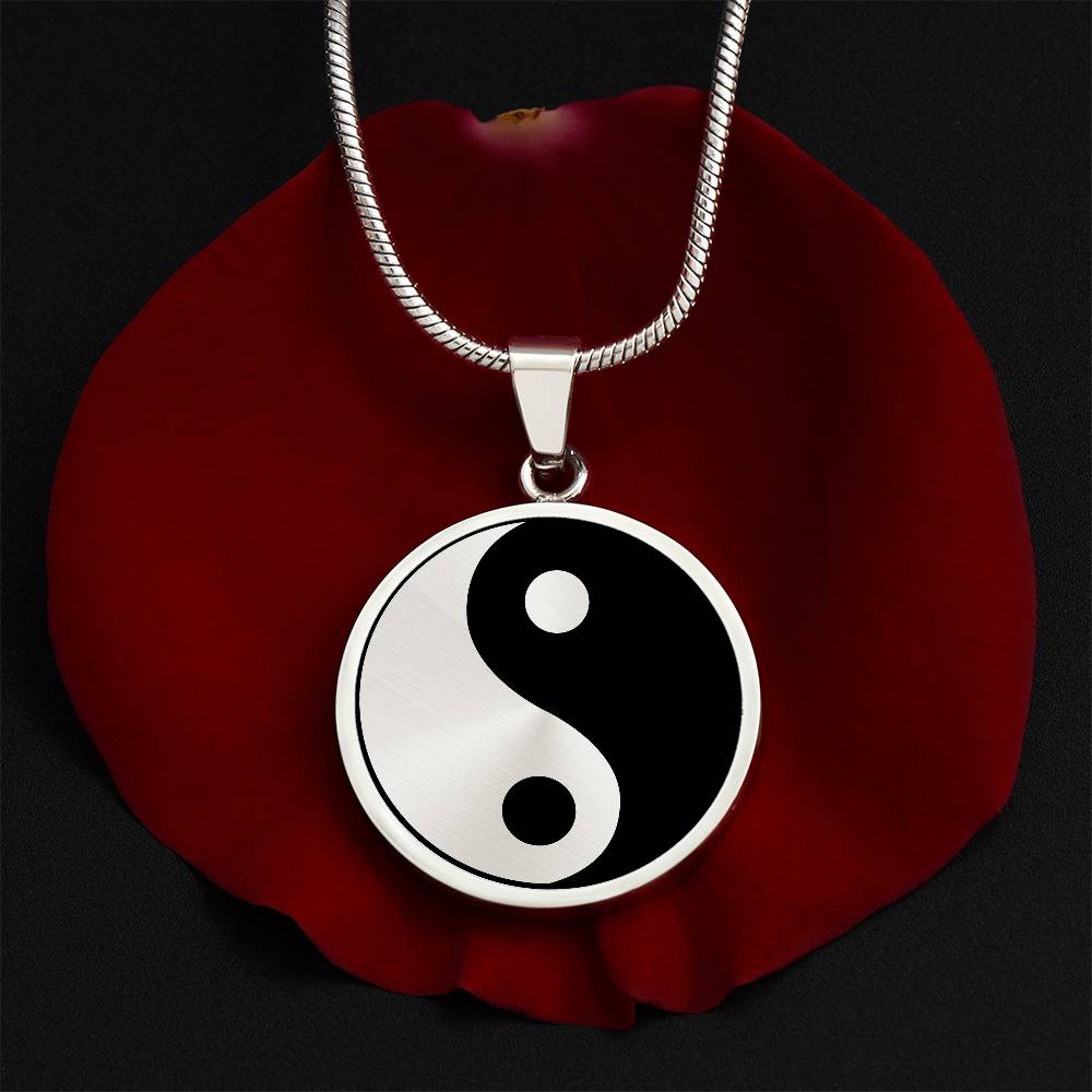 Yin Yang Necklace, Gold Yin Yang Pendant, Yin and Yang Jewelry, Spiritual Jewelry, Chinese Balance Necklace,